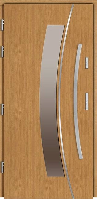 FIEMME - Drzwi nowoczesne zewnętrzne drewniane
